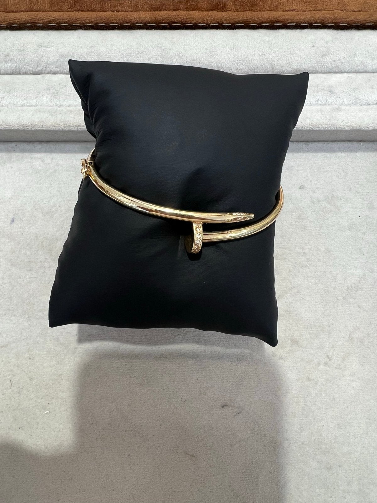 18k Gouden Spijker Armband, Ophalen of Verzenden, Gebruikt, Goud, Goud
