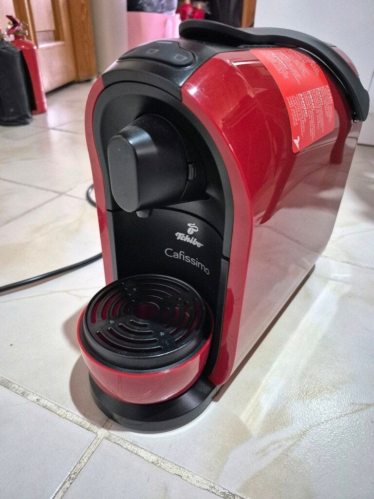 Tchibo Cafissimo Pure Rood, Witgoed en Apparatuur, Koffiezetapparaten, Espresso apparaat, Ophalen of Verzenden, Zo goed als nieuw