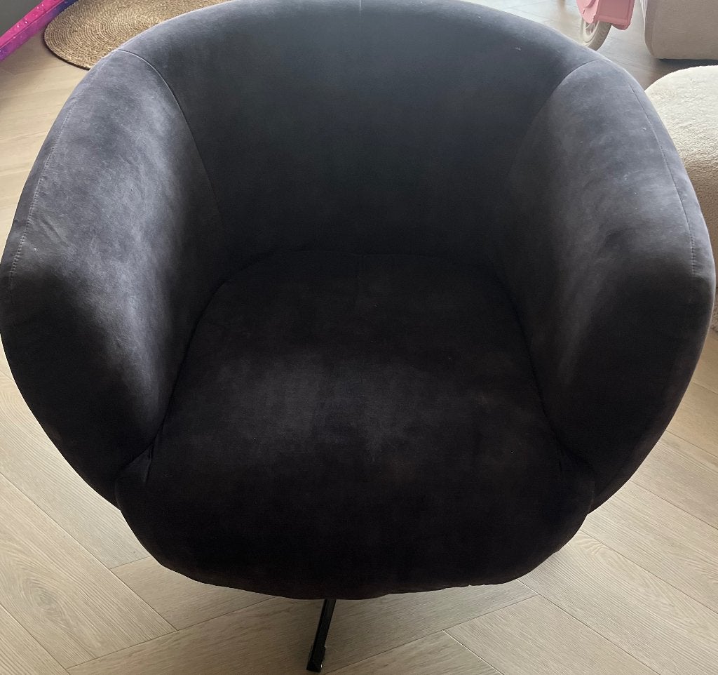 Fauteuil JAIMEY van Eleonora, Ophalen, 75 tot 100 cm, Zo goed als nieuw, Hotel chique, Japanse,, elegant, industrieel
