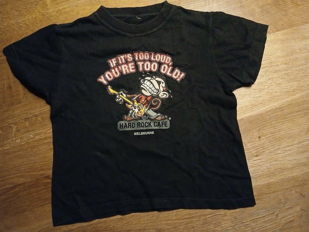 Hard Rock Cafe Melbourne zwart t-shirt maat 92, Ophalen of Verzenden, Gebruikt, Jongen, Shirt of Longsleeve