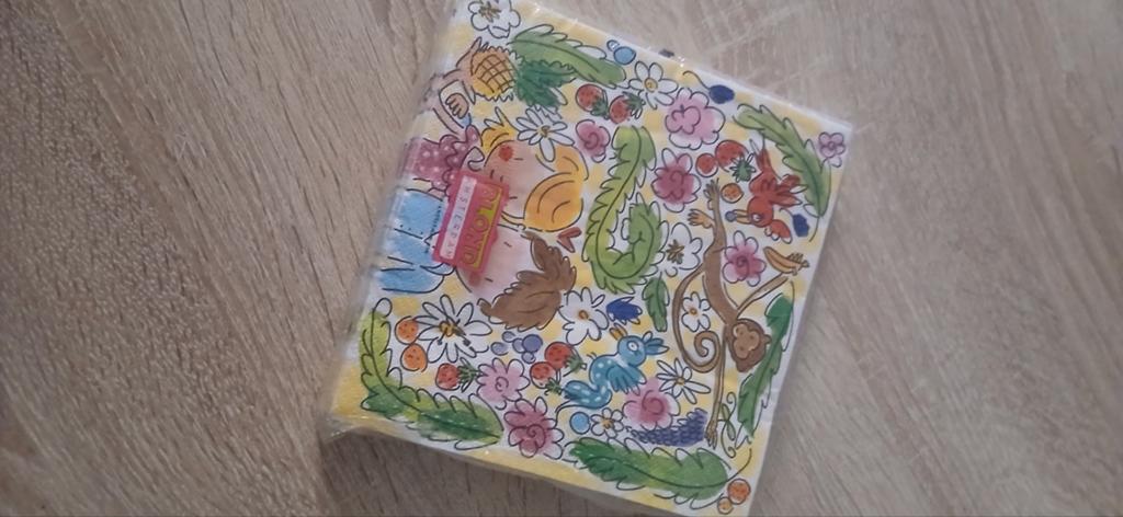 Servetten met vrolijke print, nieuw in verpakking, Overige typen, Nieuw, Papier/karton, Ophalen of Verzenden