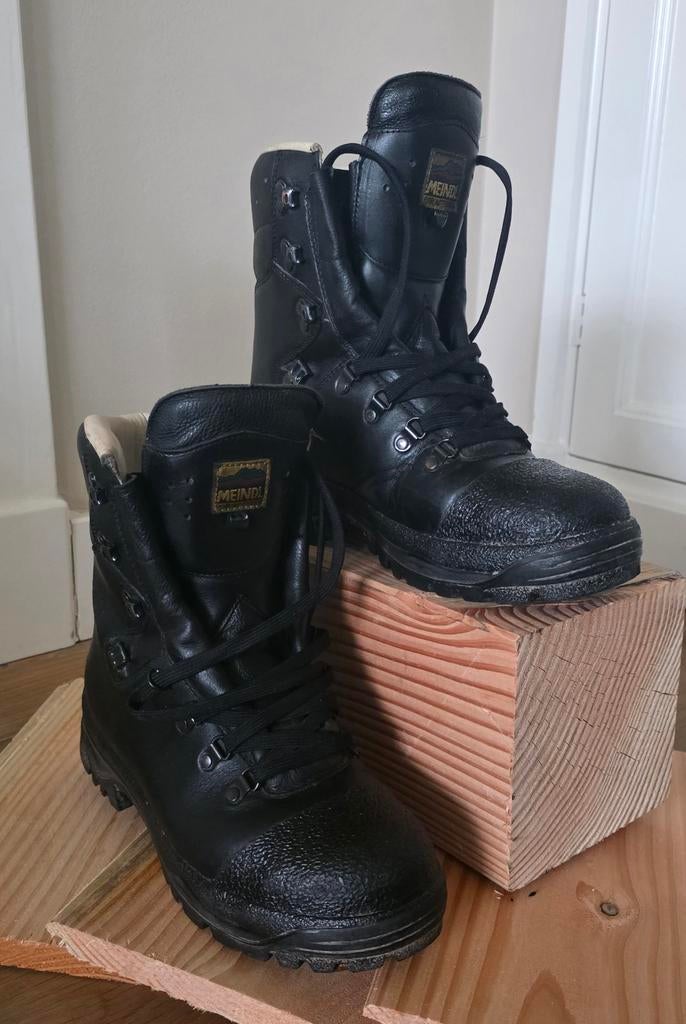 Meindl leren wandelschoenen, Kleding | Heren, Schoenen, Zwart, Ophalen of Verzenden, Zo goed als nieuw, Werkschoenen