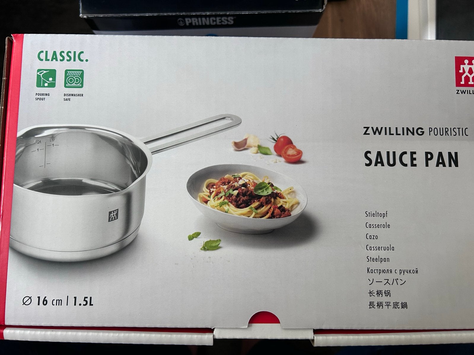 Zwilling Pouristic Sauspan 16 cm - Nieuw in doos, Ophalen of Verzenden, Rvs, Kookpan, Zwilling