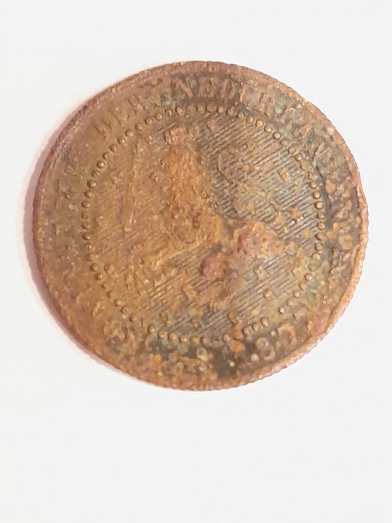 Zeldzame 1 cent munt uit 1880 - Koning Willem III, Ophalen of Verzenden, Koning Willem III, 1 cent, Losse munt