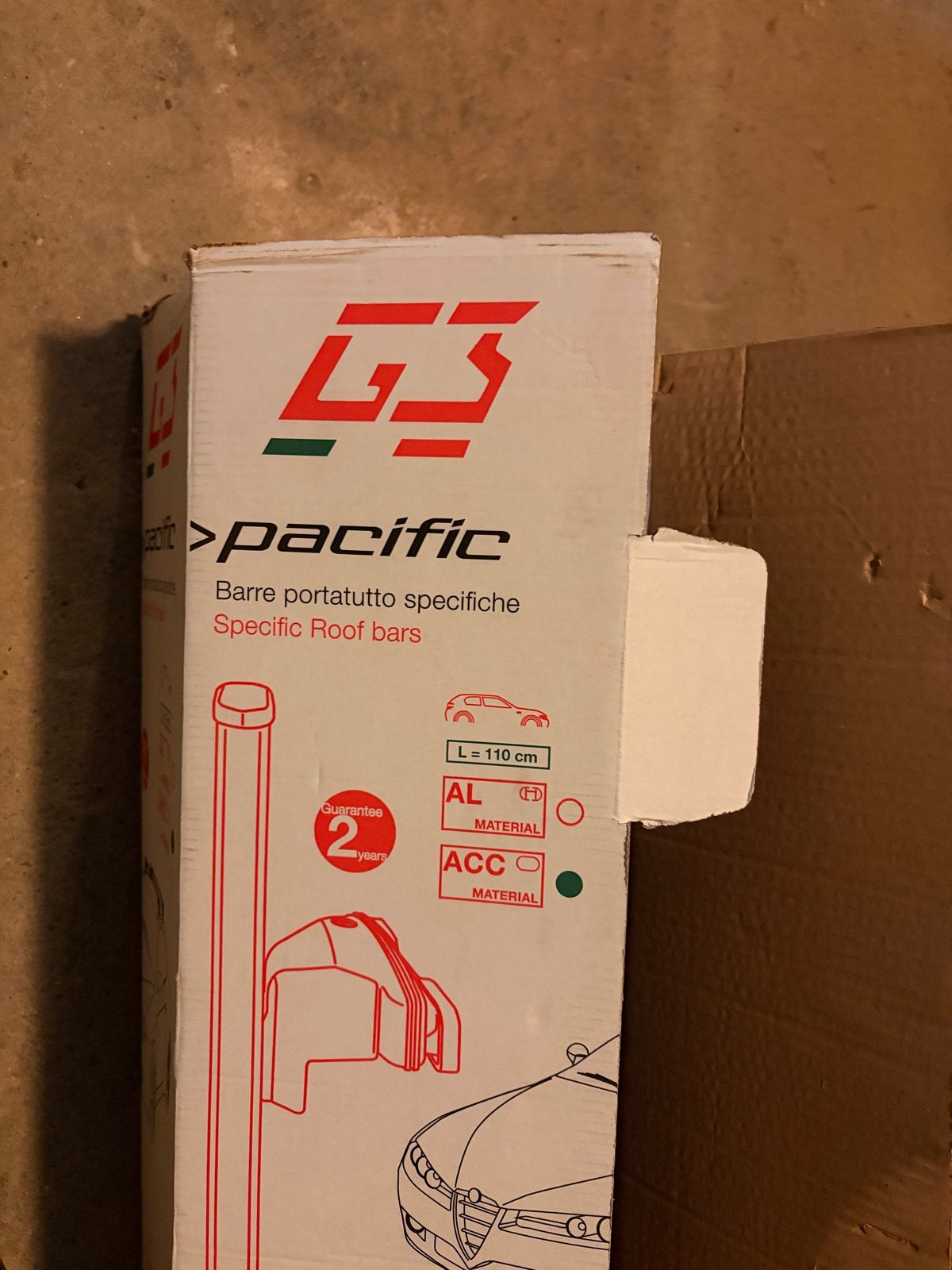 G3 Pacific Dakdragers - 110 cm - in doos, Auto diversen, Dakdragers, Ophalen, Zo goed als nieuw