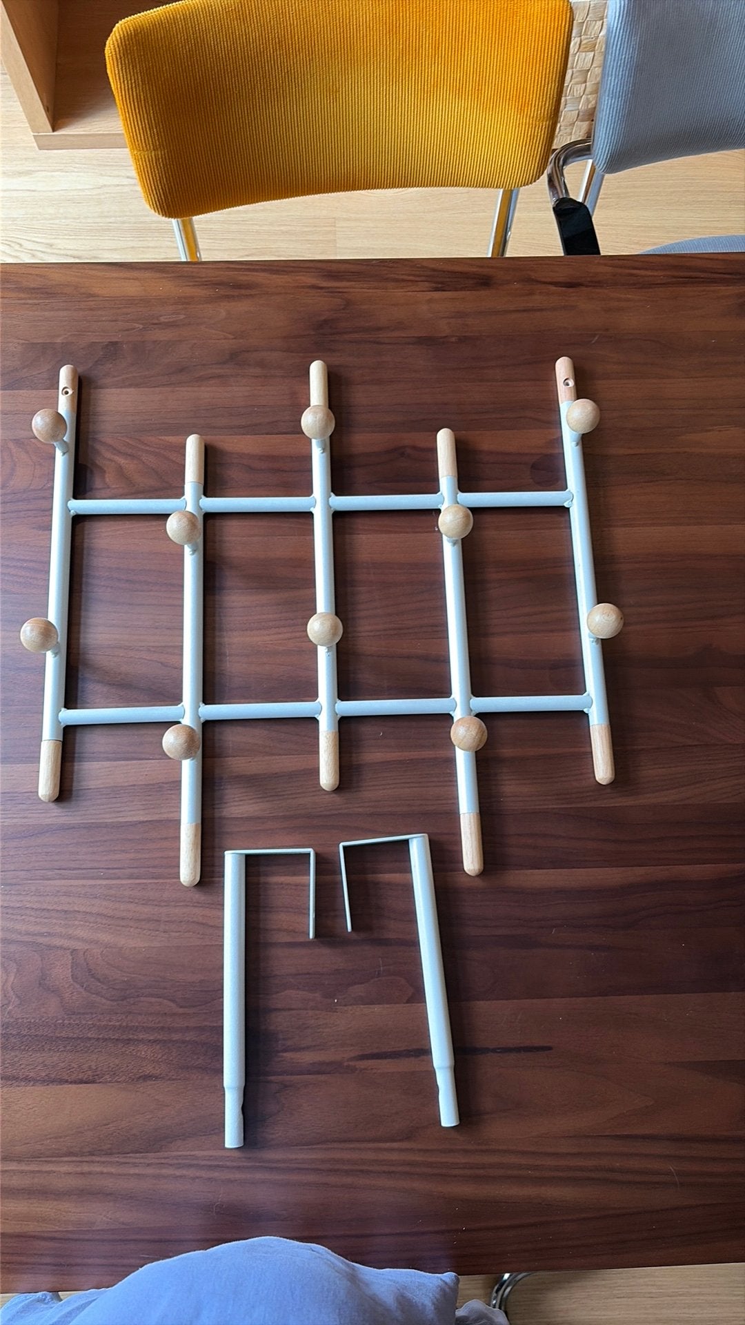 Nieuwe Made kapstok 48x48 cm met losse deurhaken, Wandkapstok, Nieuw, Ophalen of Verzenden, Minder dan 100 cm