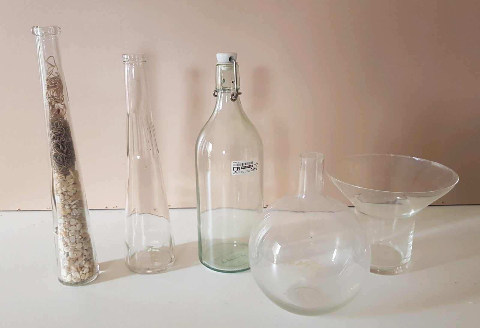 glaswerk Ikea stolp vaas karaf, Ophalen of Verzenden, Zo goed als nieuw, Overige typen