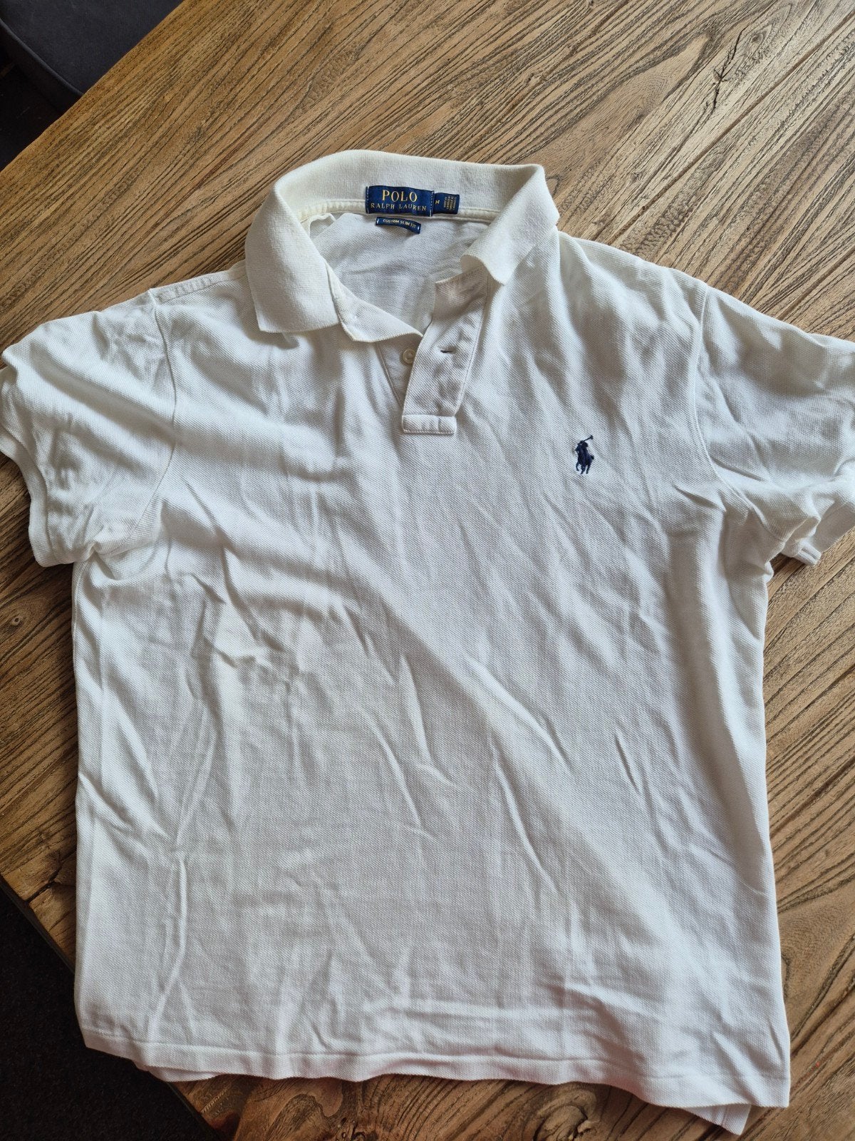 Ralph Lauren slim fit M, Ophalen of Verzenden, Zo goed als nieuw, Maat 48/50 (M), Wit