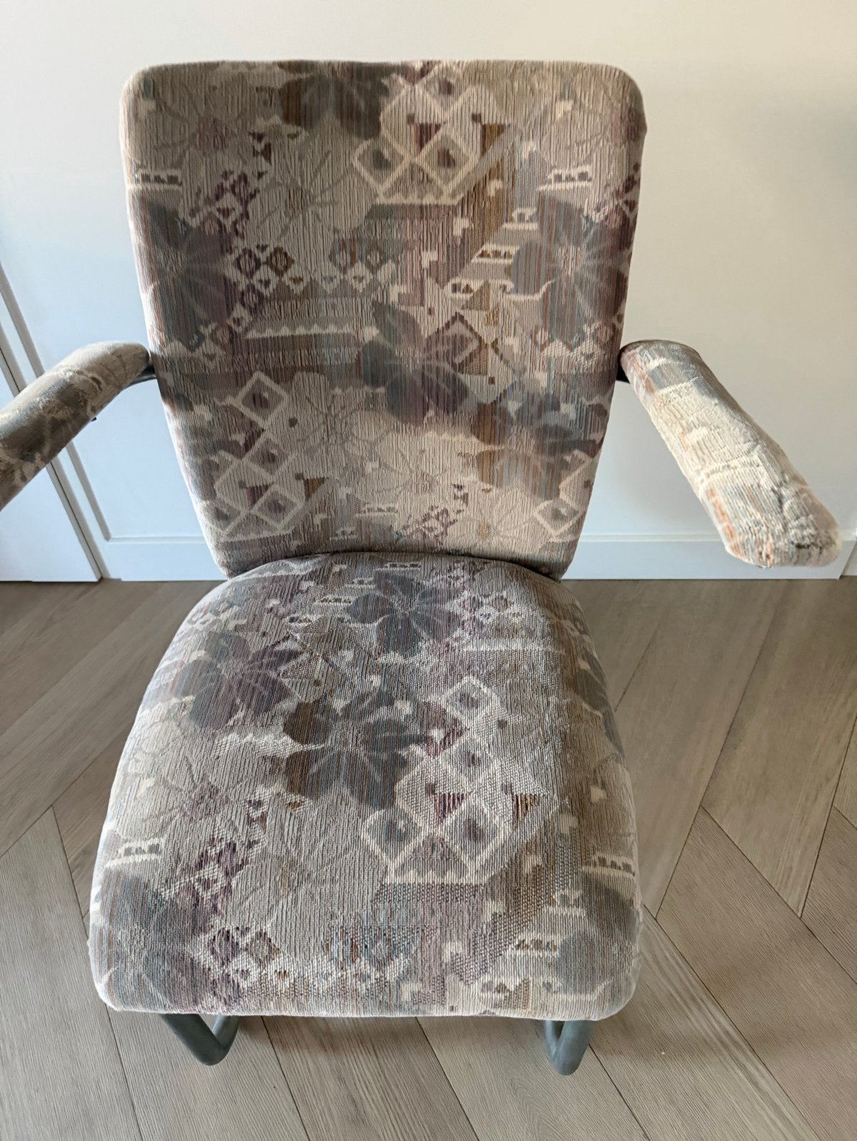 Vintage fauteuil Toon de Wit voor de Gebroeders de wit, Ophalen, Overige kleuren, Zo goed als nieuw, Metaal