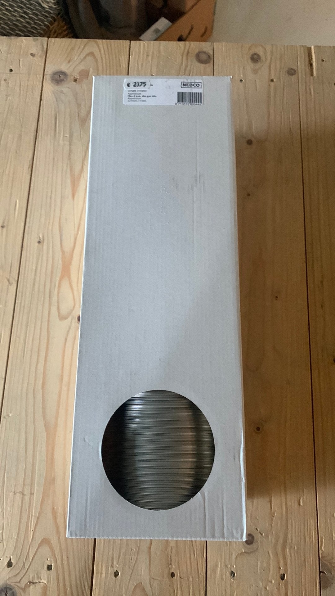 NEDCO aluminium luchtafvoerslang Ø 127 mm – 3 meter – Nieuw, Ventilator en Afzuiger, Nieuw, Ophalen of Verzenden, X