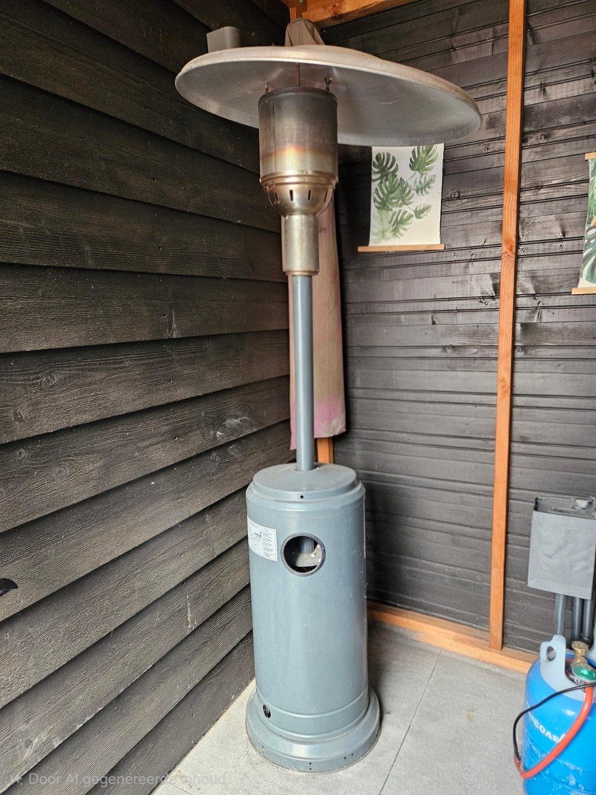 Buiten Terrasverwarmer op Gas - Perfect voor Koele Avonden, Tuin en Terras, Terrasverwarmers, Ophalen, Gebruikt, Gas, Vloer