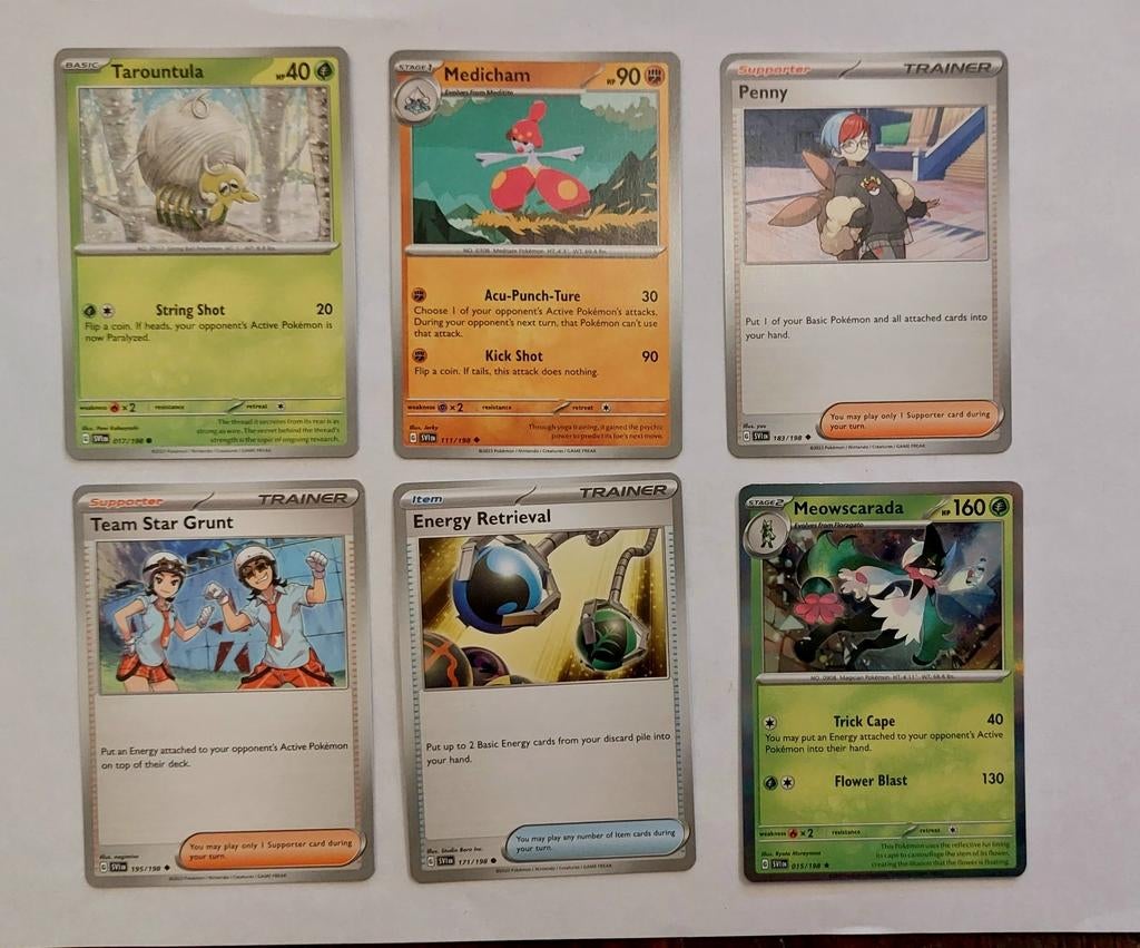 6 nieuw pokemon verzamelkaarten, Ophalen of Verzenden, Nieuw