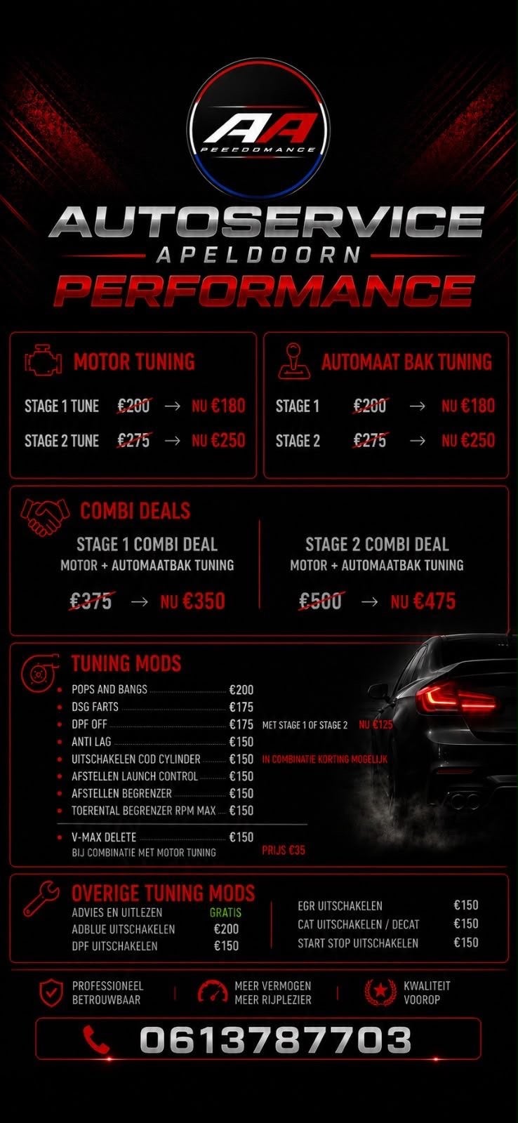 Chiptuning en Auto Tuning Services - AA Performance, Auto diversen, Tuning en Styling, Ophalen of Verzenden
