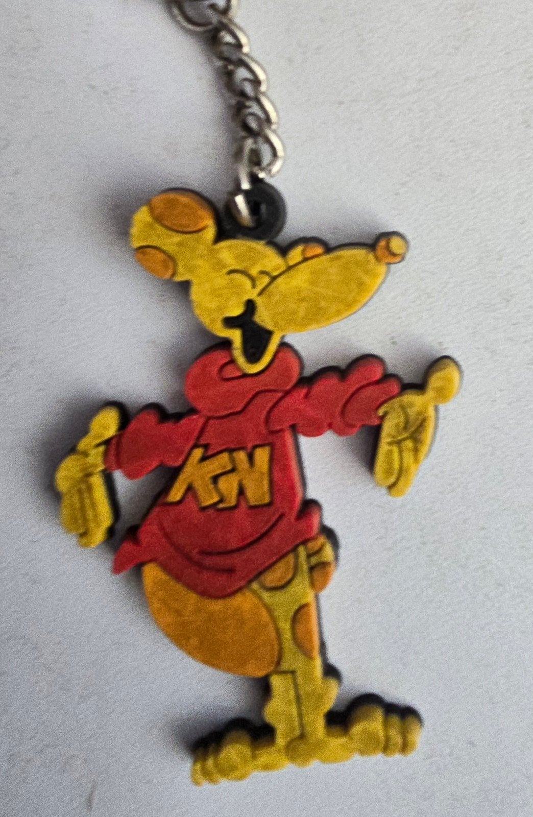 Sleutelhanger met cartoonfiguur (muis/rat), Ophalen of Verzenden, Gebruikt, Knuffel of Figuurtje