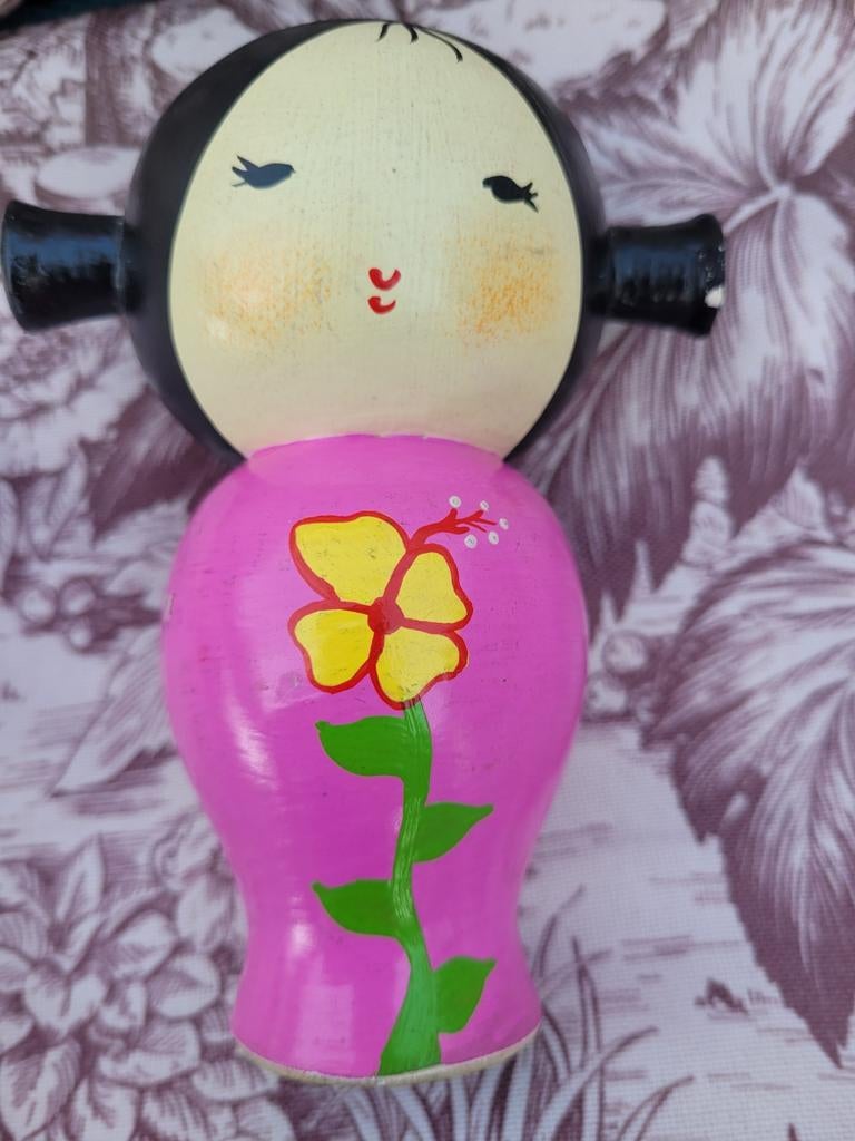 Kokeshi doll hout, Verzamelen, Ophalen of Verzenden