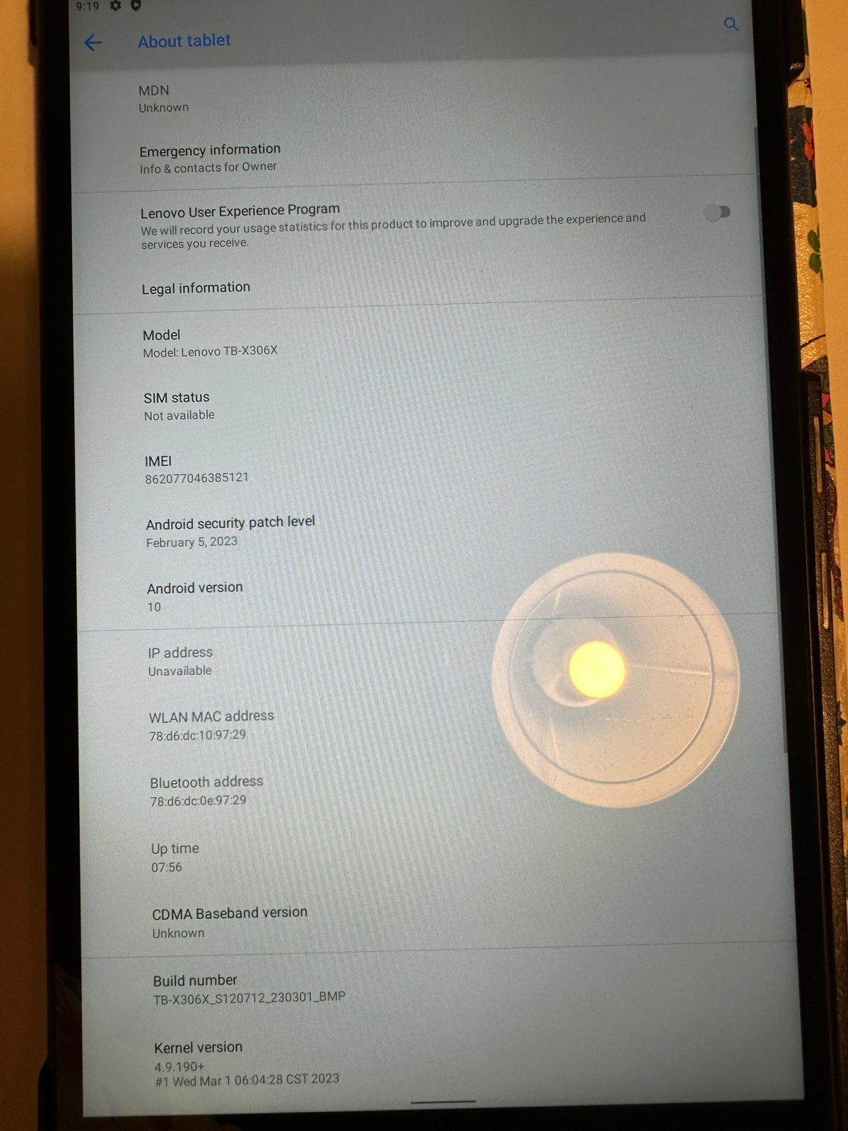 Lenovo Tab M10 HD (2nd Gen) TB-X306X – 32GB – 4G/LTE, Computers en Software, 10 inch, TB-X306X, 32 GB, Gps
