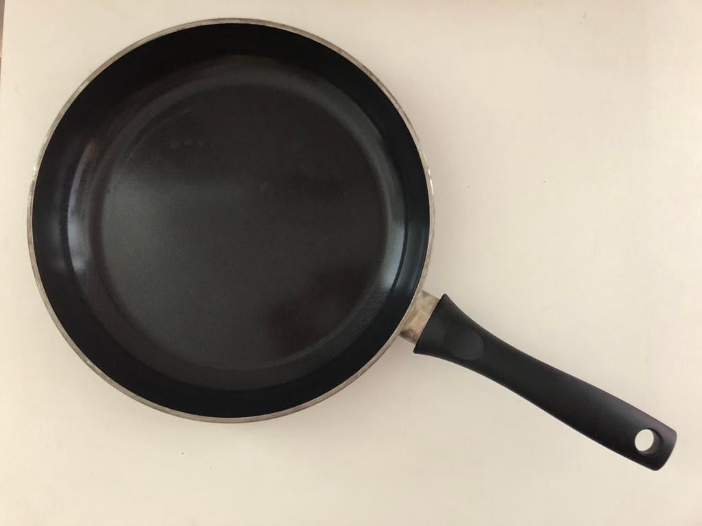 AH Koekenpan easy chef 28cm, Ophalen, Gebruikt, Inductieplaat, Aluminium