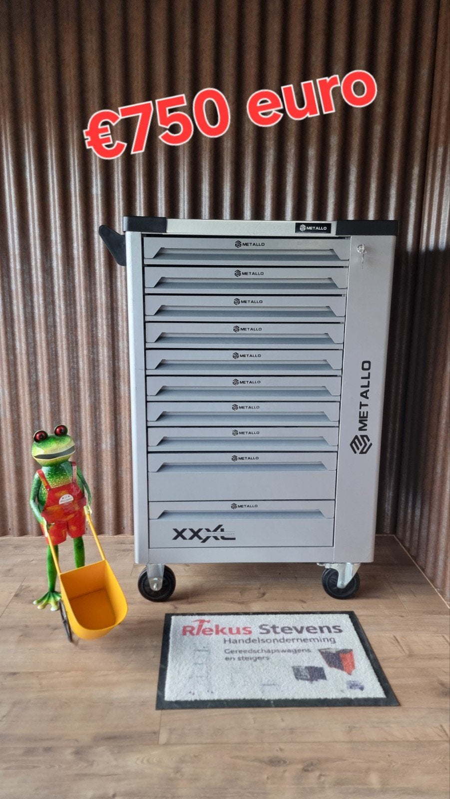 metallo gereedschapwagen 10 laden vol gereedschap, Ophalen of Verzenden, Nieuw