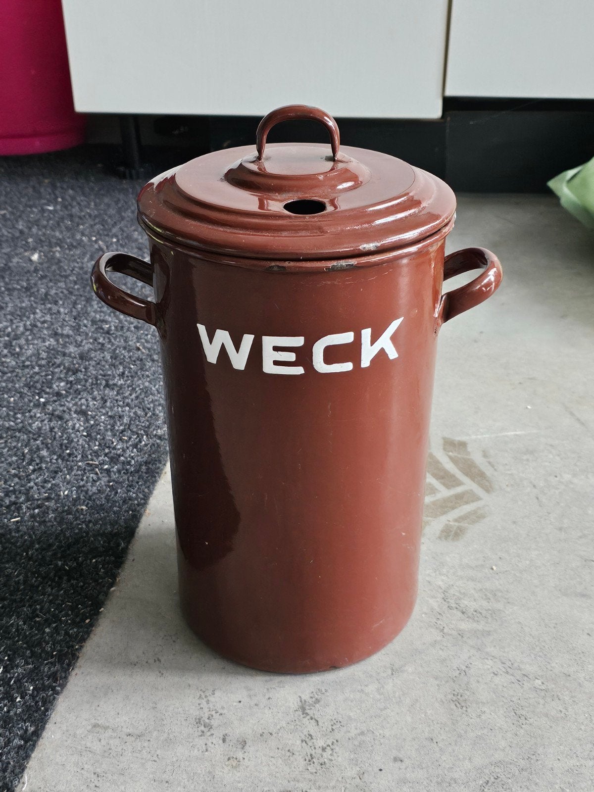 emaille weck pot 37cm hoog, Ophalen