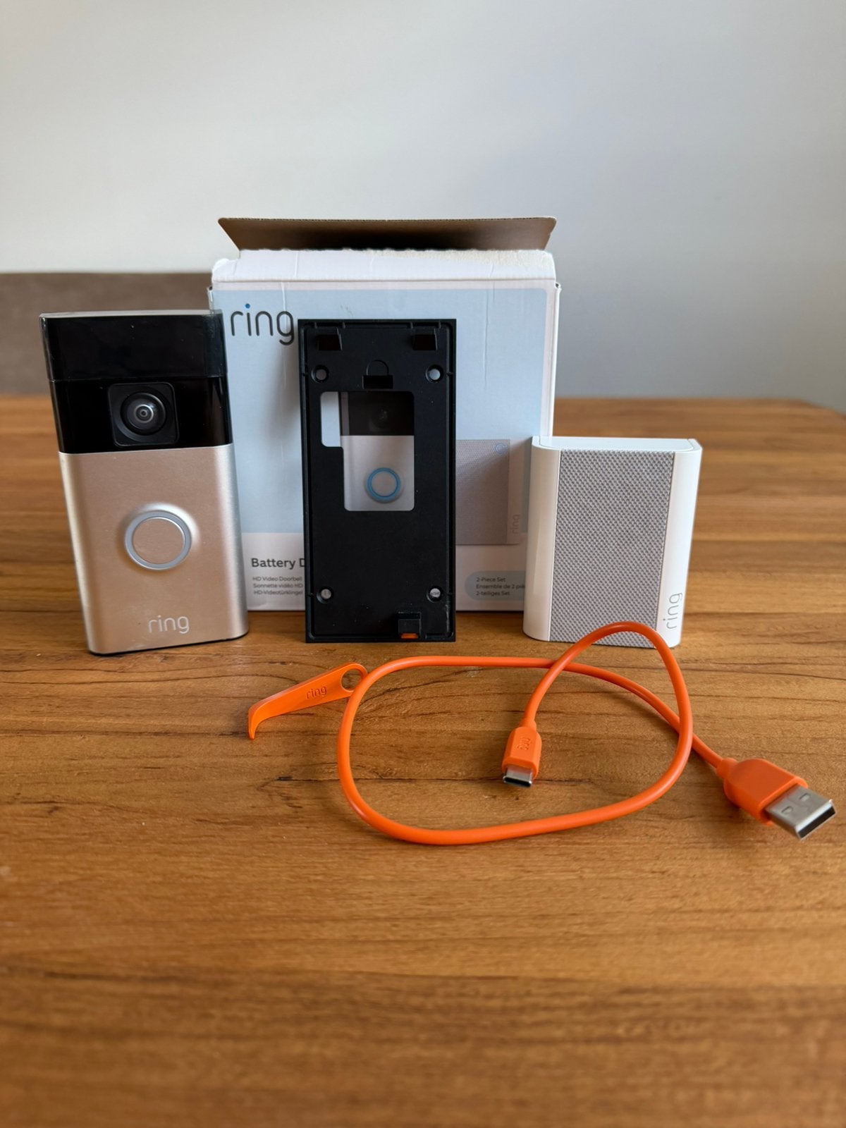 Ring video deurbel met chime, Ophalen of Verzenden, Zo goed als nieuw