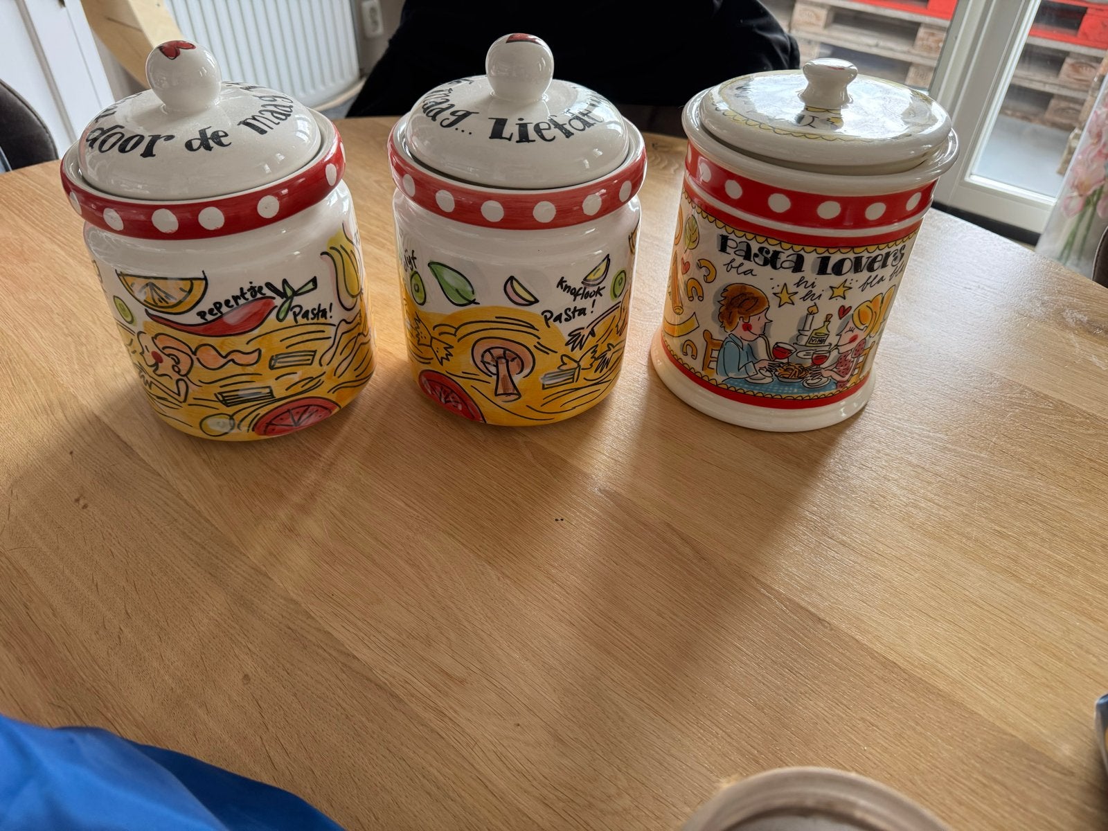 Blond Amsterdam voorraadpotten - Pasta Lovers set, Huis en Inrichting, Keuken | Servies, Ophalen, Overige typen, Nieuw, Aardewerk