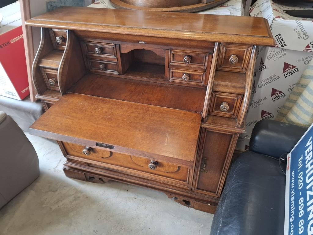 Antiek Houten Secretaire / Bureau met Lades, Ophalen of Verzenden