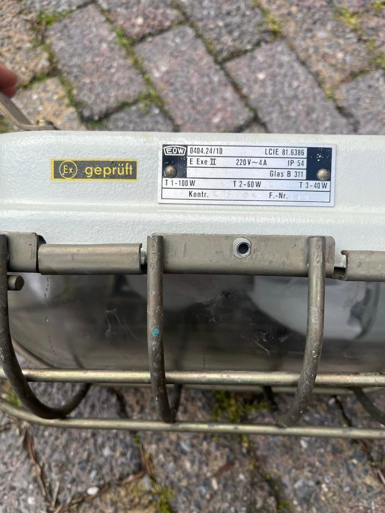 Industriële Explosieveilige Lamp - Vintage Design, Ophalen