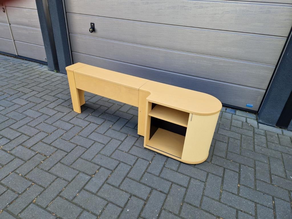 Achterbouw en nachtkastje voor Auping Auronde 90cm breed, Ophalen, ., ., Hout
