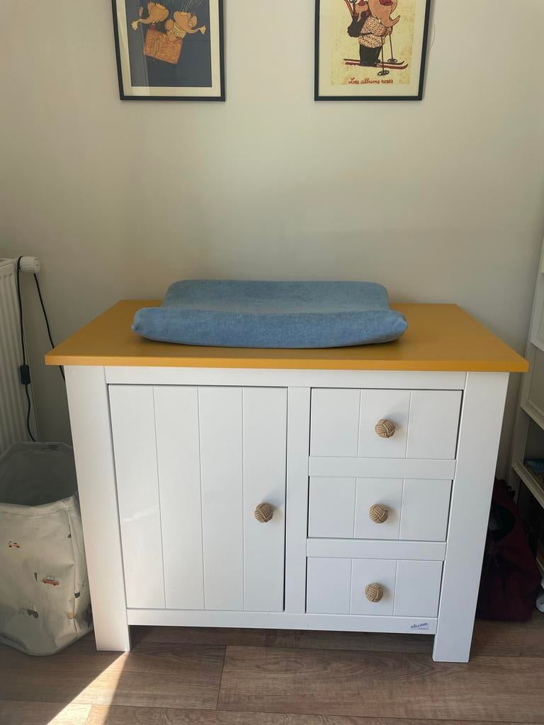 Commode en ledikant voor babykamer, Ophalen, Gebruikt, 50 tot 70 cm, 100 cm of meer