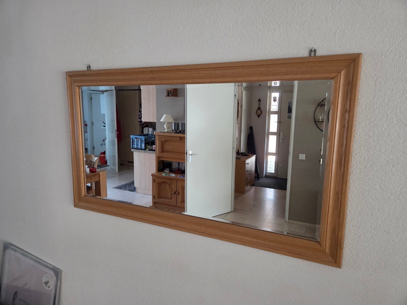 Te koop kamerspiegel, Huis en Inrichting, Woonaccessoires | Spiegels, Ophalen of Verzenden, Rechthoekig, 50 tot 75 cm, Minder dan 100 cm