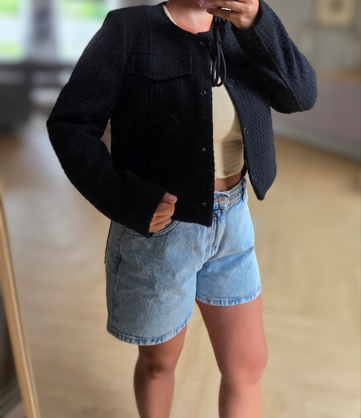 Taifun kort zwart bouclé jasje maat 36 valt ruim, Kleding | Dames, Zwart, Ophalen of Verzenden, Zo goed als nieuw, Taifun