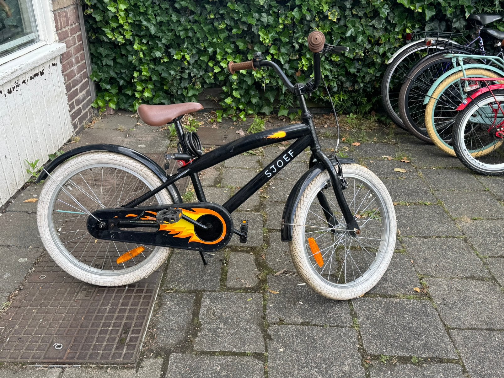 Te koop Sjoef jongensfiets met terugtraprem maat 20 inch, Ophalen, Gebruikt, 26 inch of meer, Versnellingen