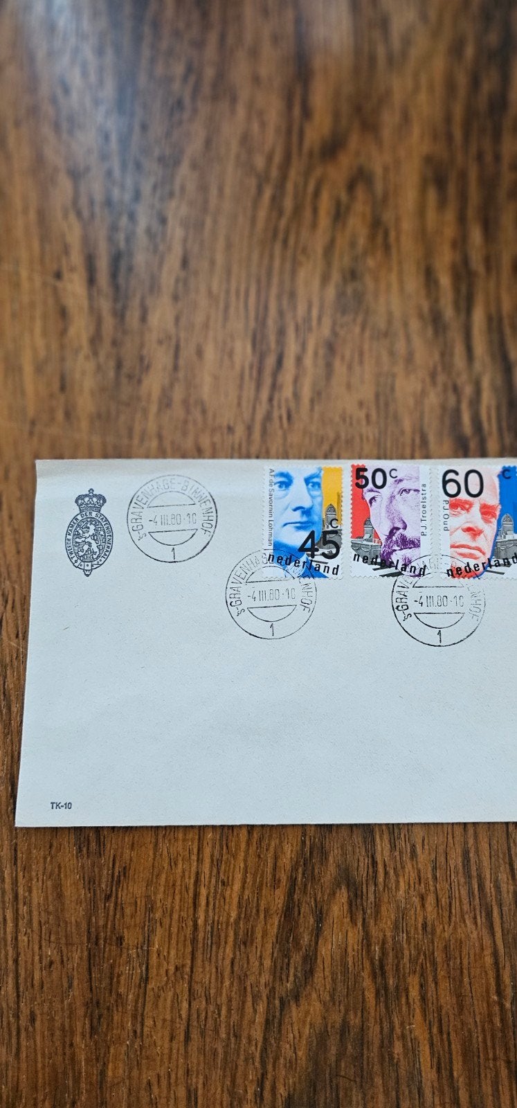 Envelop Tweede Kamer der Staten-Generaal, gestempeld 1980, Postzegels en Munten, Verzenden