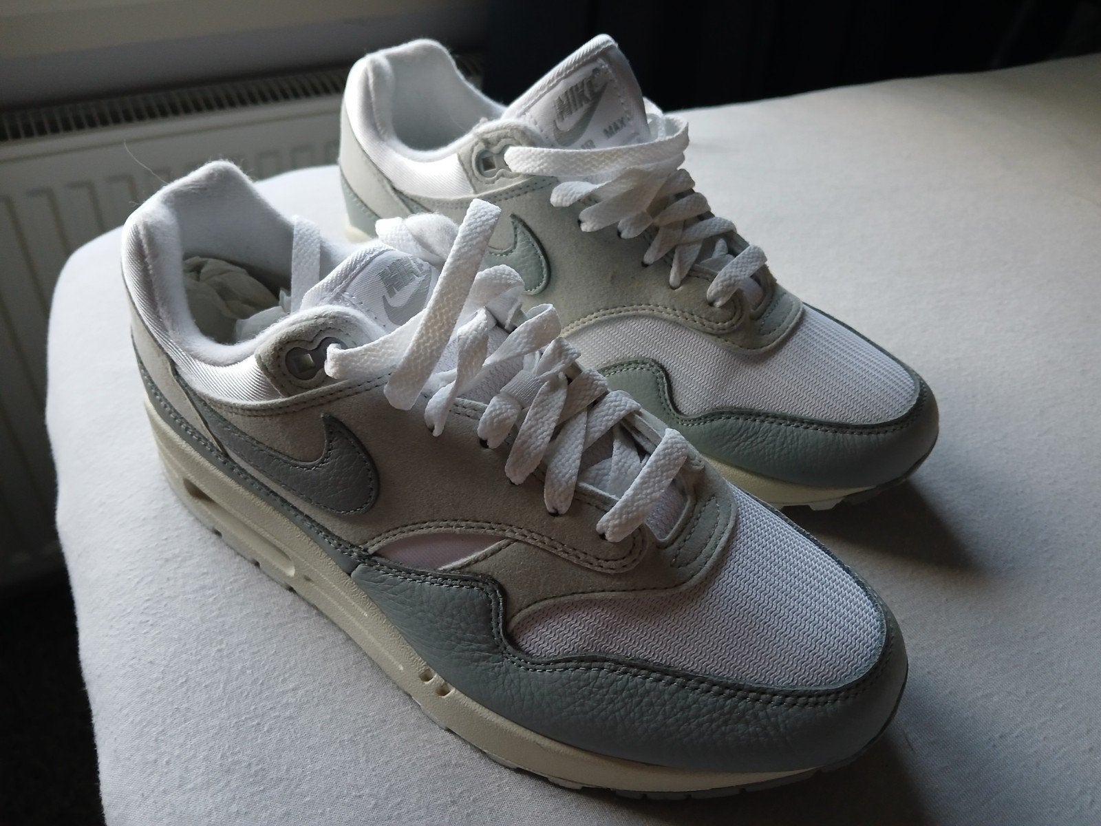 Nike Air Max 1 87-sneakers laag - pure platinum light smoke, Wit, Nike, Ophalen of Verzenden, Sneakers of Gympen