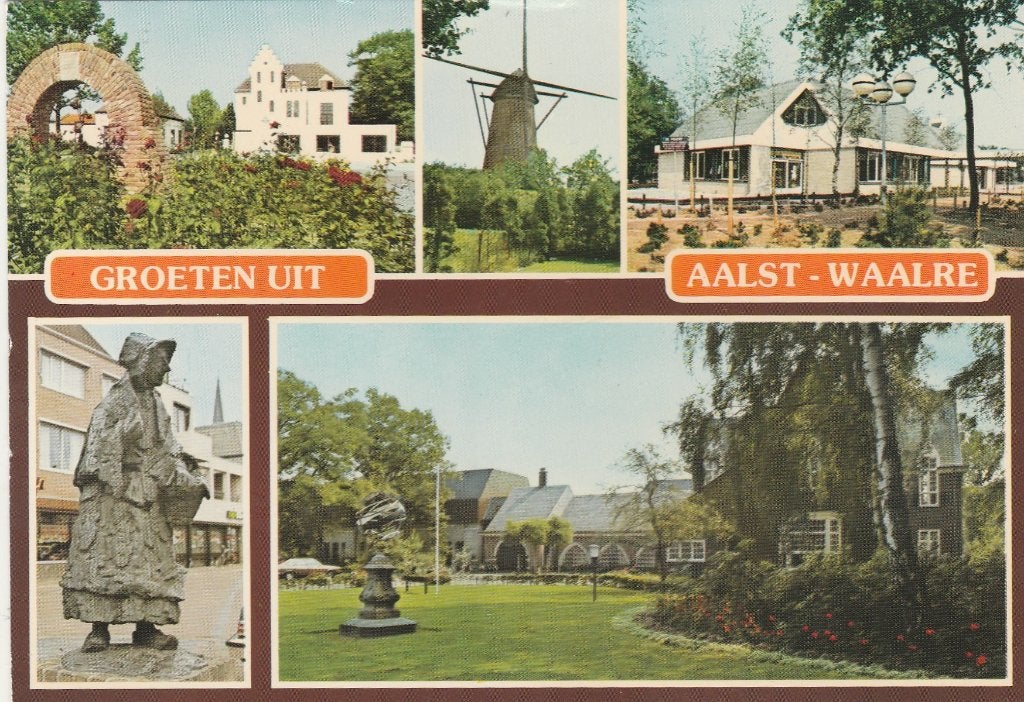 AALST WAALRE Poort Mie Peels Molen Park School Groeten, Verzenden, 1980 tot heden, Gelopen, Noord-Brabant
