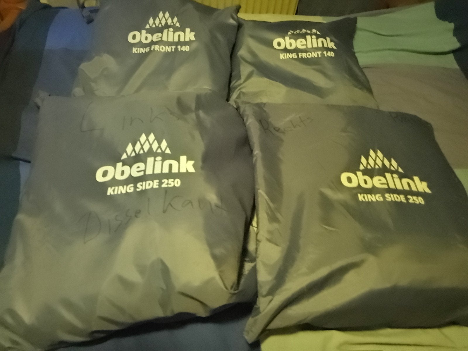 Omnistor zij- en voorwanden, Ophalen