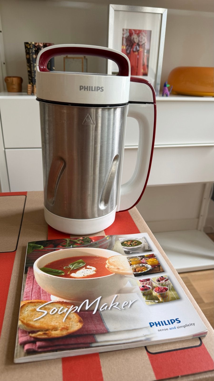 Philips SoupMaker HR2200 – 1.2L, 5 Programs, 1 tot 2 liter, Ophalen of Verzenden, Zo goed als nieuw, Vaatwasserbestendig