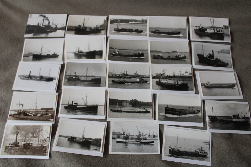 Circa 25 foto’s oude kustvaarders/coasters, Ophalen of Verzenden, Zo goed als nieuw, Kaart, Foto of Prent