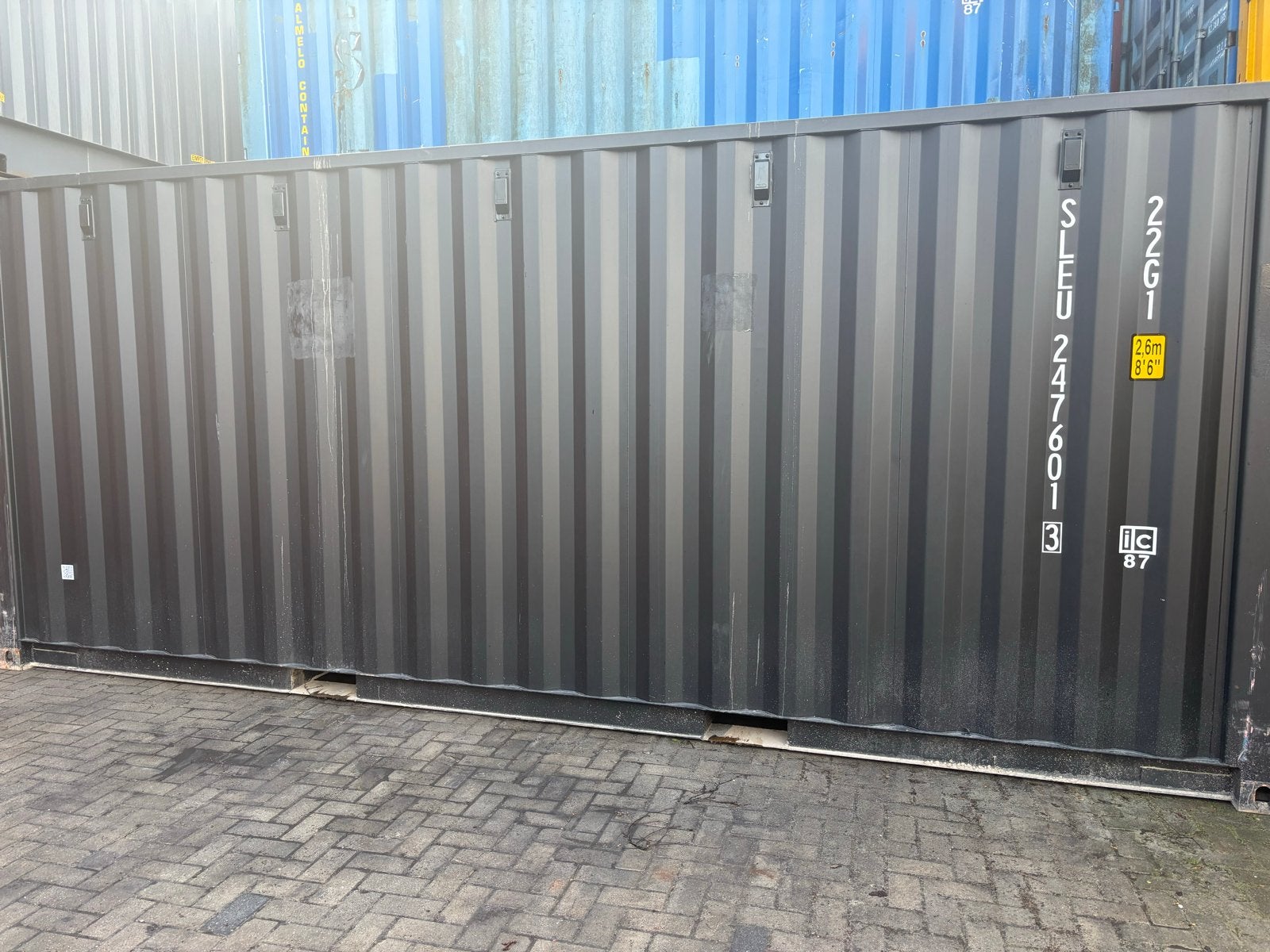 20ft Container Nieuw - Donkergroen, Zwart, Antraciet blauw, Ophalen