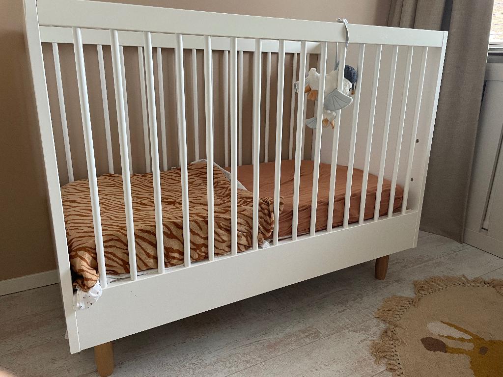 (Baby) Ledikant Petite Amélie BOCCA 120x60 cm incl. matras, Kinderen en Baby's, Kinderkamer | Bedden, Gebruikt, Minder dan 140 cm