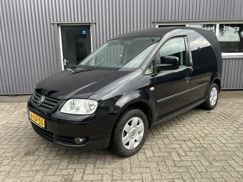 Volkswagen Caddy 1.9 TDI BlueMotion Airco PDC Leer!, Gebruikt, 4 cilinders, Zwart, Bedrijf