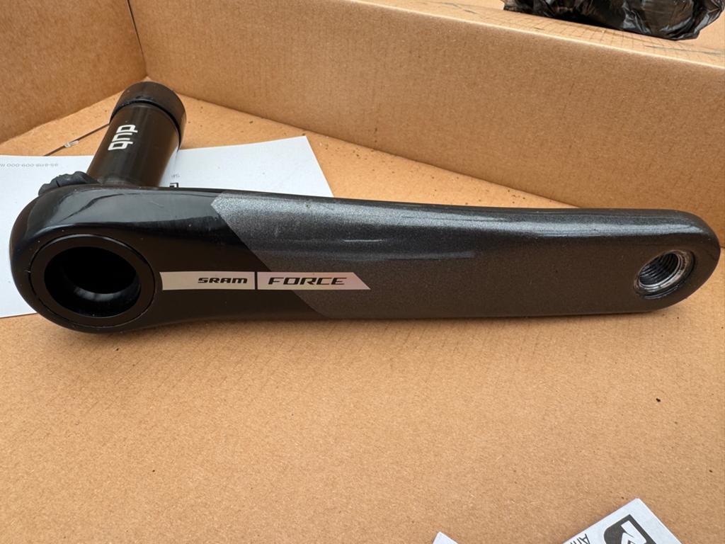 SRAM Force Crankstel met Quarq Powermeter, Crankstel of Pedalen, Gebruikt, Ophalen of Verzenden, Racefiets