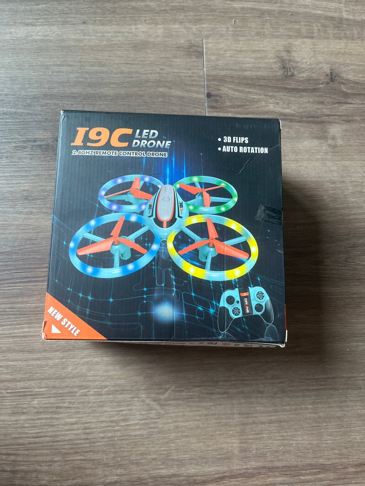 I9C LED Drone 2.4GHz RC Quadcopter met 3D Flips, Overige merken, Verlichting, Nieuw, Minder dan 100 meter
