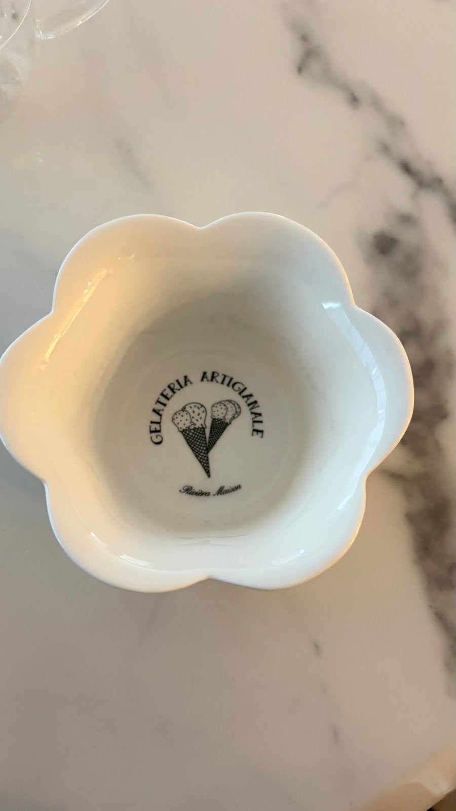 Nieuwe Riviera Maison Gelateria Artigianale schaaltje, Huis en Inrichting, Ophalen of Verzenden, Nieuw, Overige merken, Schaal of Schalen