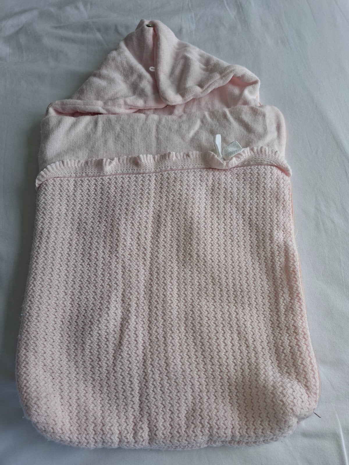 Heerlijk zachtroze baby deken, Gebruikt, Meisje, Ophalen of Verzenden, Deken of Dekbed