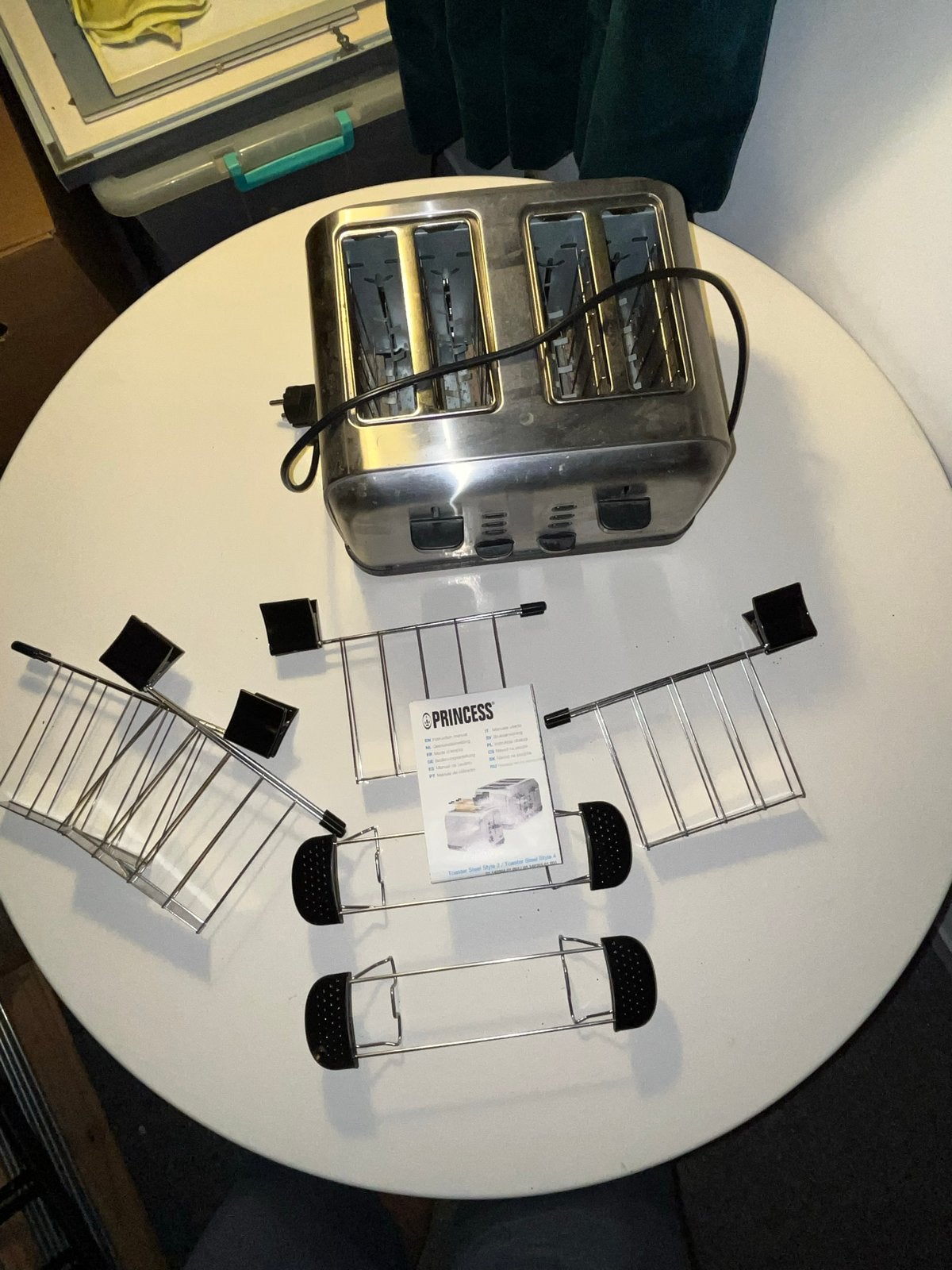 Princess Toaster Steel Style 2 - 4 sleuven broodrooster, Witgoed en Apparatuur, Ophalen, Gebruikt