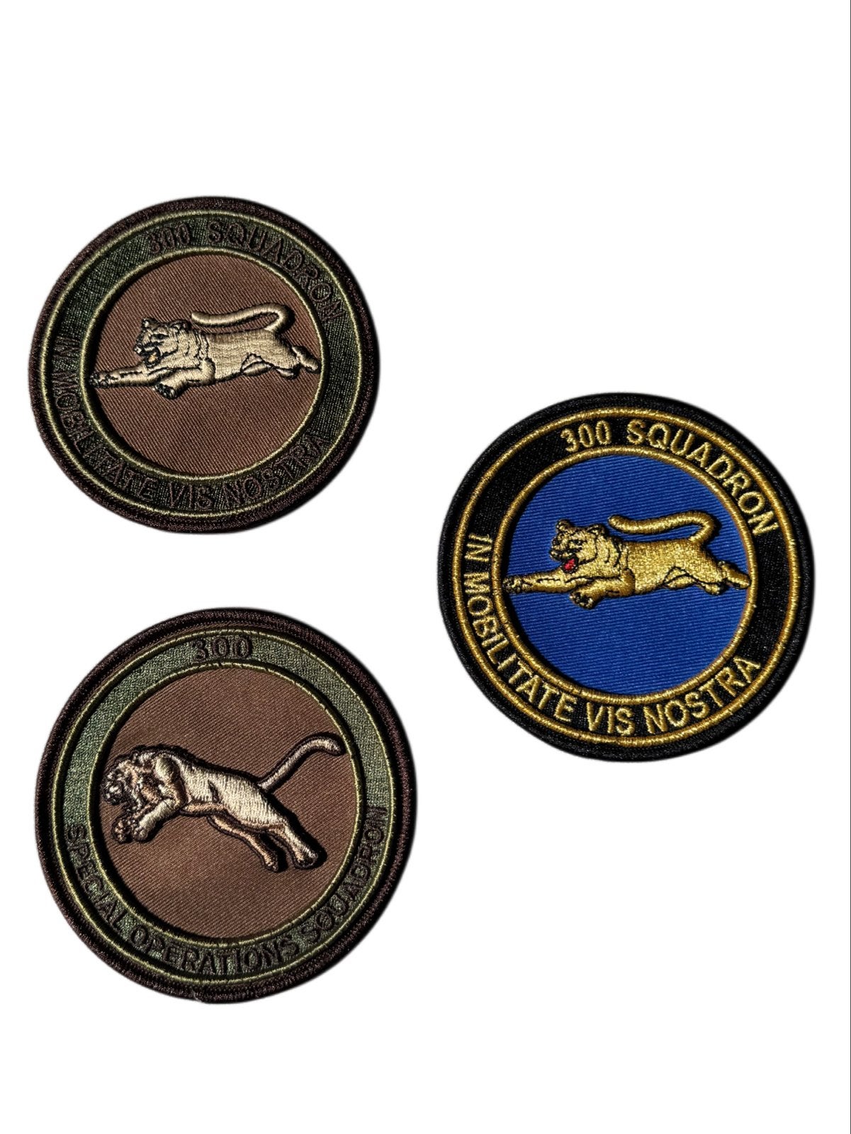 KLu 300 Squadron verschillende uitvoeringen, Ophalen of Verzenden, Luchtmacht, Nederland, Embleem of Badge