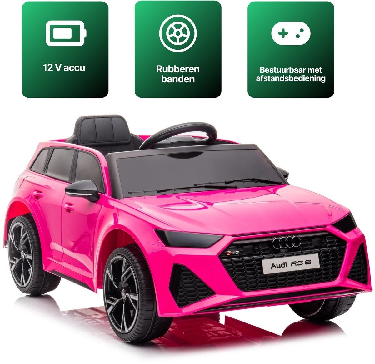 audi rs6 Electric kids Rose Nieuw nog teab, Ophalen of Verzenden, Nieuw