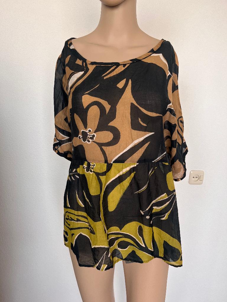 zgan blousje van Marccain maatje 42/44 voor 24,50 incl verz., Beige, Maat 42/44 (L), Ophalen of Verzenden, Zo goed als nieuw