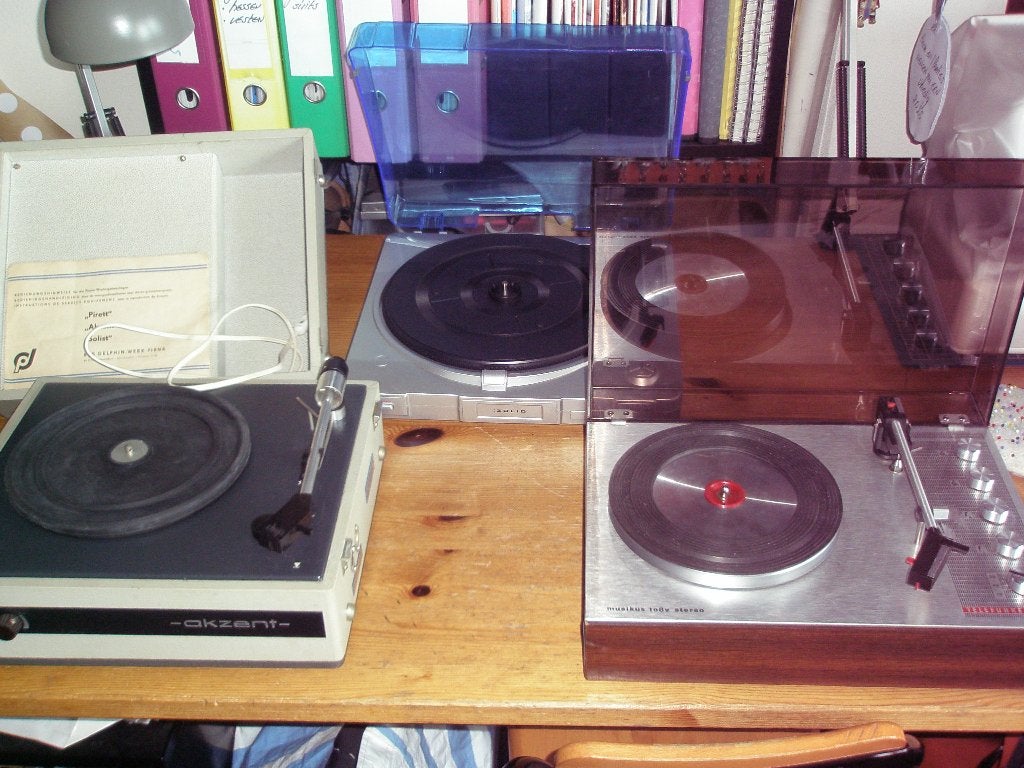 Platenspelers samen 3 stuks ( ***nu vaste prijs 50 euro*** ), Gebruikt, Automatisch, Platenspeler, Ophalen